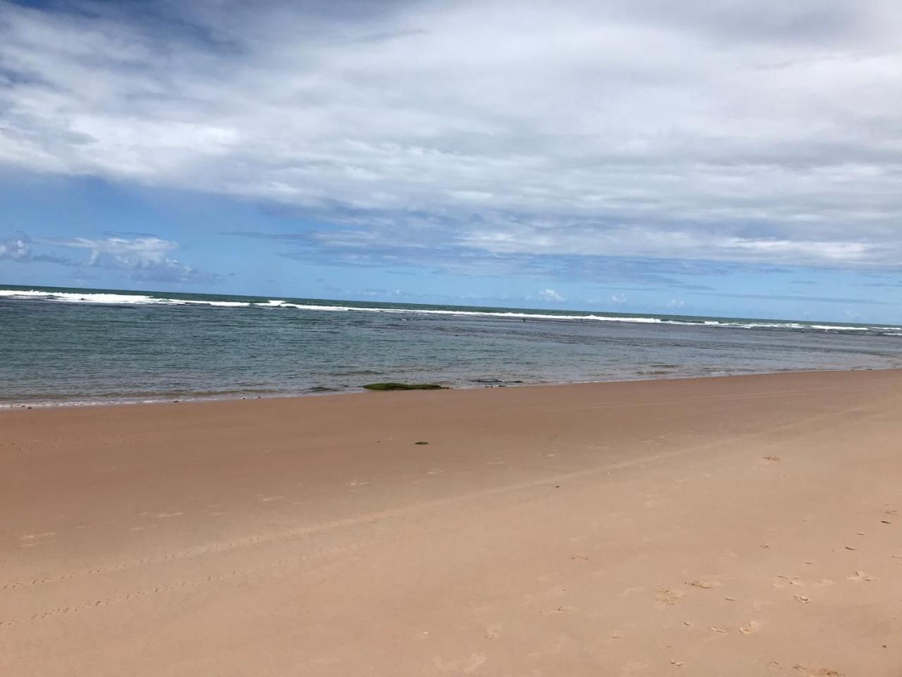 Flat Guarajuba Beira Da Praia Pe Na Areia Zewnętrze zdjęcie