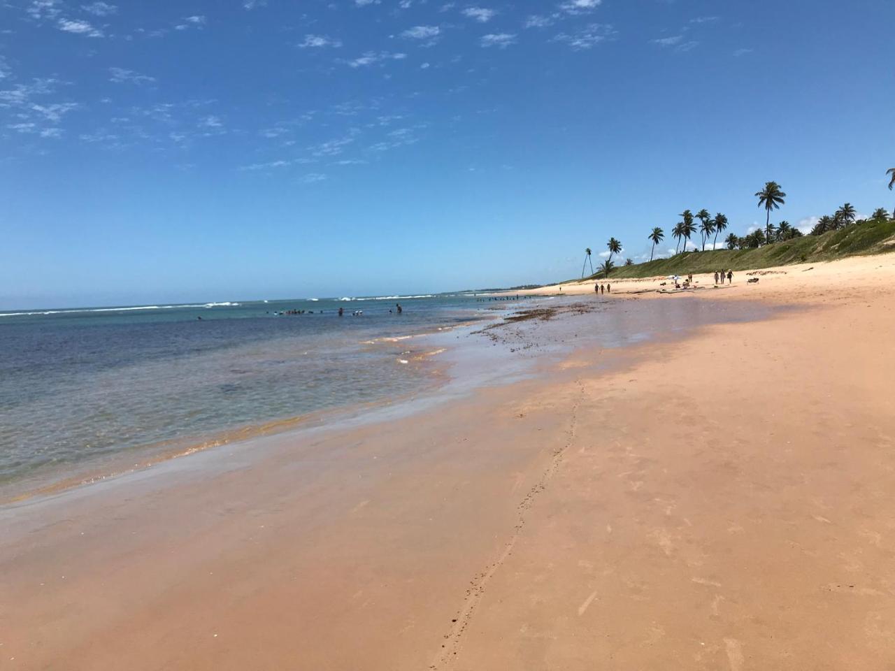 Flat Guarajuba Beira Da Praia Pe Na Areia Zewnętrze zdjęcie