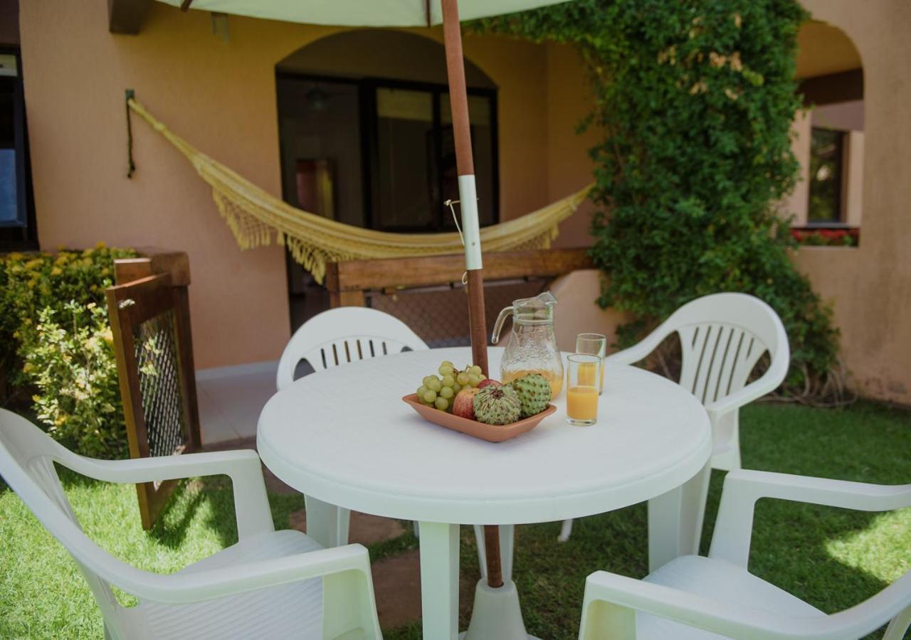 Flat Guarajuba Beira Da Praia Pe Na Areia Zewnętrze zdjęcie