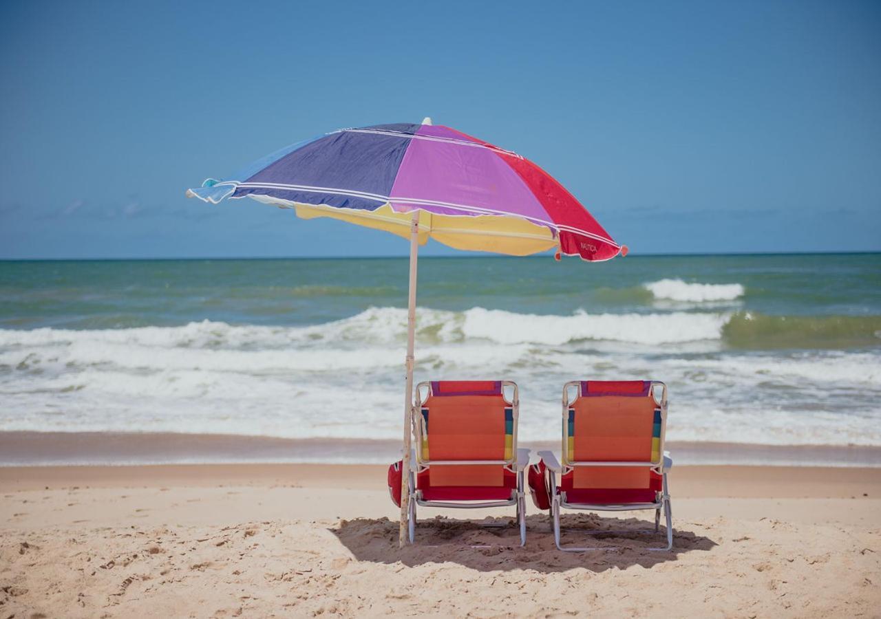 Flat Guarajuba Beira Da Praia Pe Na Areia Zewnętrze zdjęcie