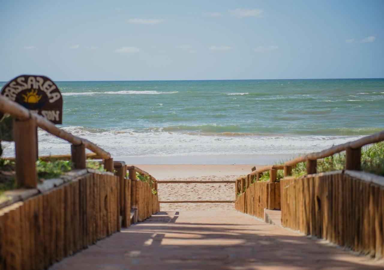 Flat Guarajuba Beira Da Praia Pe Na Areia Zewnętrze zdjęcie